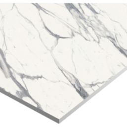 Wilsonart Veneto Matt White Marble Effect Laminate Worktop 3000mm x 650mm x 12mm