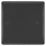British General Nexus Metal 1-Gang Blanking Plate Matt Black