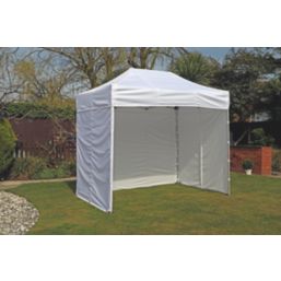 Mini Marquees  6' 6" x 10' (Nominal) Hip Fabric Gazebo White
