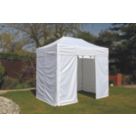 Mini Marquees  6' 6" x 10' (Nominal) Hip Fabric Gazebo White