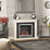 Be Modern Preston Electric Fireplace Grey Painted-Effect 1170mm x 300mm x 900mm