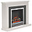 Be Modern Preston Electric Fireplace Grey Painted-Effect 1170mm x 300mm x 900mm