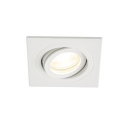 Spa Cali Adjustable Square Downlights Matt White 4 Pack