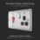 British General Nexus Metal 45A 1-Gang DP Cooker Switch & 13A DP Switched Socket Brushed Steel with LED with Black Inserts