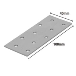 Magnodur Nailing Plates Silver 100mm x 40mm x 2mm 10 Pack