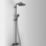 Grohe Vitalio Start 250 HP Rear-Fed Exposed Matt Black Thermostatic Bath/Shower System
