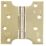 Smith & Locke  Electro Brass Grade 13 Fire Rated Parliament Hinges 102mm x 102mm 2 Pack