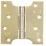 Smith & Locke  Electro Brass Grade 13 Fire Rated Parliament Hinges 102x102mm 2 Pack