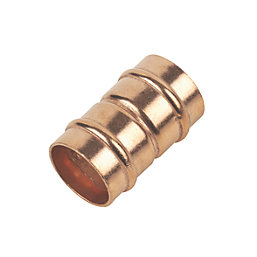 Flomasta  Brass Solder Ring Adapting Couplers 22mm x 3/4" 2 Pack