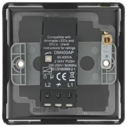 LAP  1-Gang 2-Way LED Dimmer Switch  Black Nickel