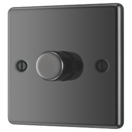 LAP 1Gang 2Way LED Dimmer Switch Black Nickel Screwfix