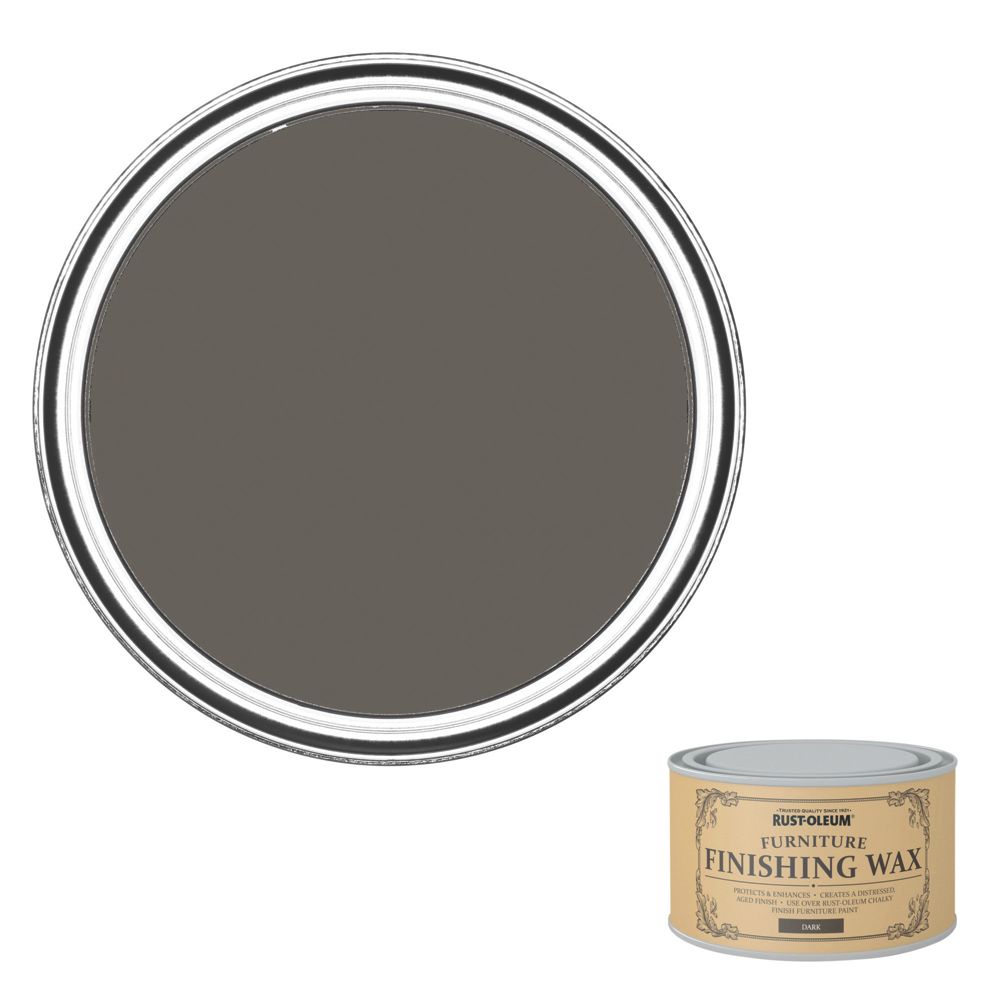 Rustoleum Universal 400ml Dark Brown Matt SolventBased Interior Furniture Wax Screwfix