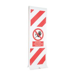 Essentials  "Authorised Persons" Eyelet Sign 1885mm x 300mm