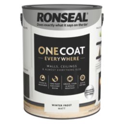 Ronseal 5Ltr Winter Frost Matt Emulsion Multi Surface Paint