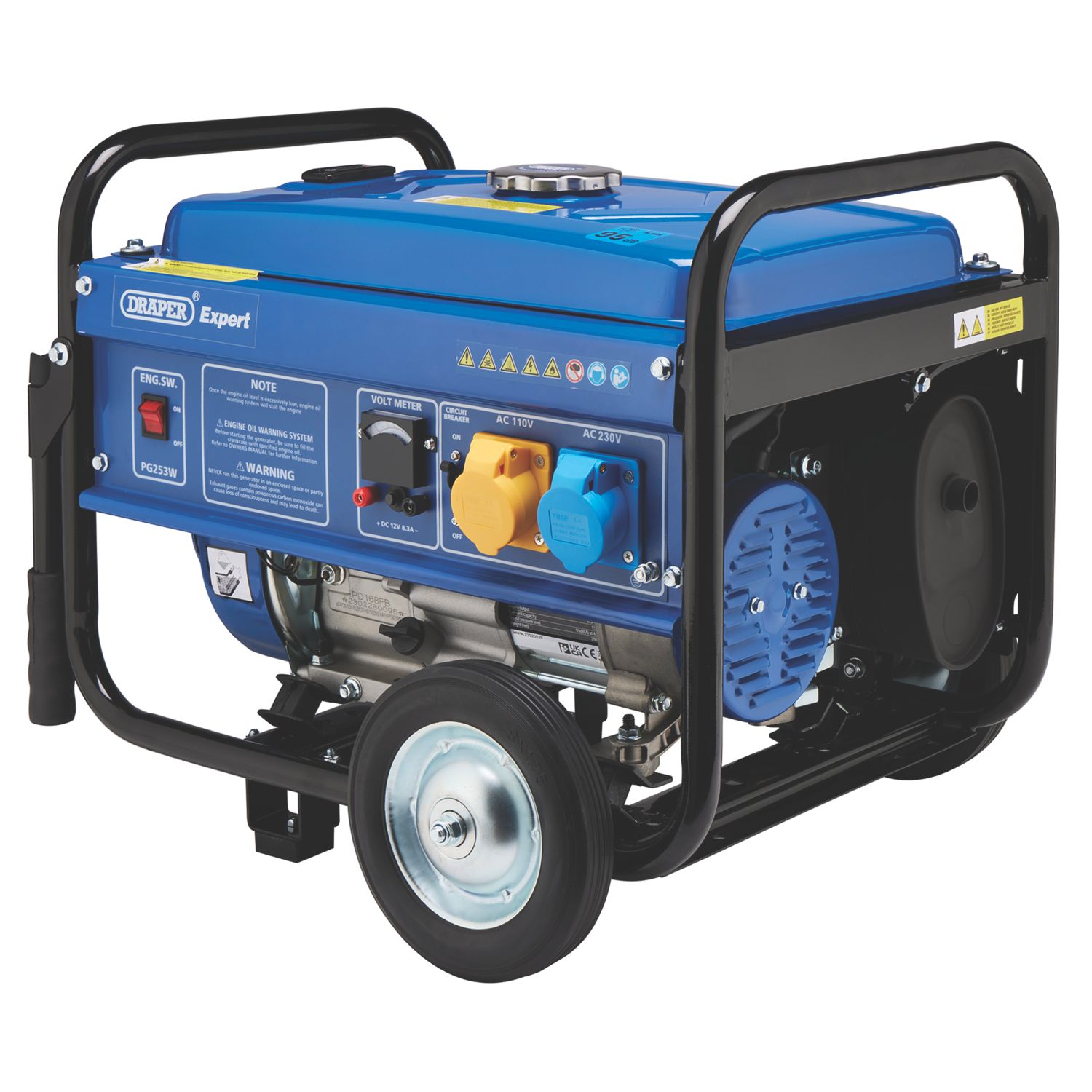 Draper Expert 16066 2000W Petrol Generator 110 / 230V (740CM)