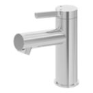 Refurb Swirl Bonda Chrome 136mm Cloakroom Round Head Mono Basin Mixer Tap  With Waste