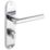 Smith & Locke Asker Fire Rated WC Door Handles Pair Polished Chrome