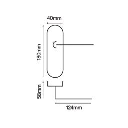 Smith & Locke Asker Fire Rated Lock Lever Door Handles Pair Satin Chrome