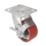 Essentials Industrial Braked Swivel Castor 100mm Red