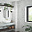 Splashwall Marble Bathroom Wall Panel Matt White 1210mm x 2420mm x 11mm