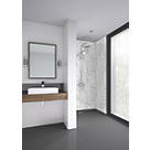 Splashwall Marble Bathroom Wall Panel Matt White 1210mm x 2420mm x 11mm