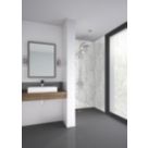 Splashwall Marble Bathroom Wall Panel Matt White 2420mm x 1210mm x 11mm