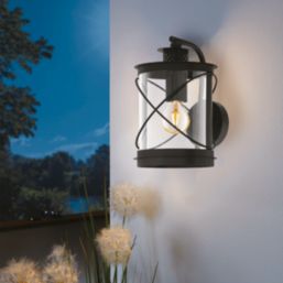 Eglo Hilburn Outdoor Wall Light Black