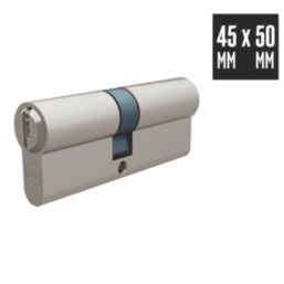 Smith & Locke  6-Pin Cylinder Lock 45-55 (100mm) Silver