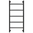 Towelrads 1200mm x 530mm 982BTU Black Flat Designer Towel Radiator