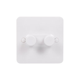 Schneider Electric Lisse 2-Gang 2-Way  Dimmer Switch  White