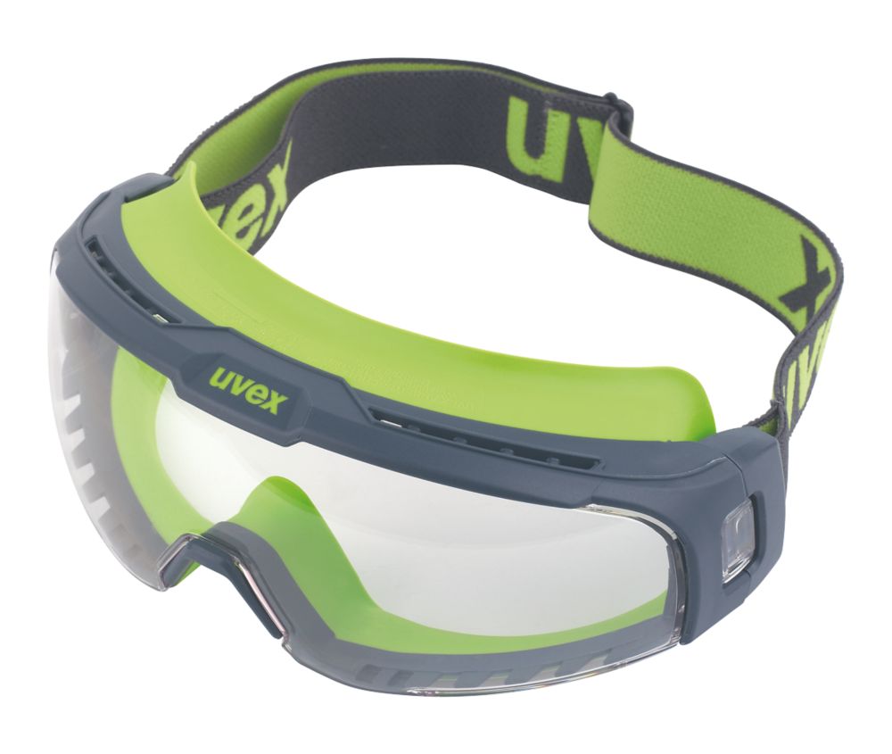 Uvex USonic Clear Lens Safety Goggles Screwfix