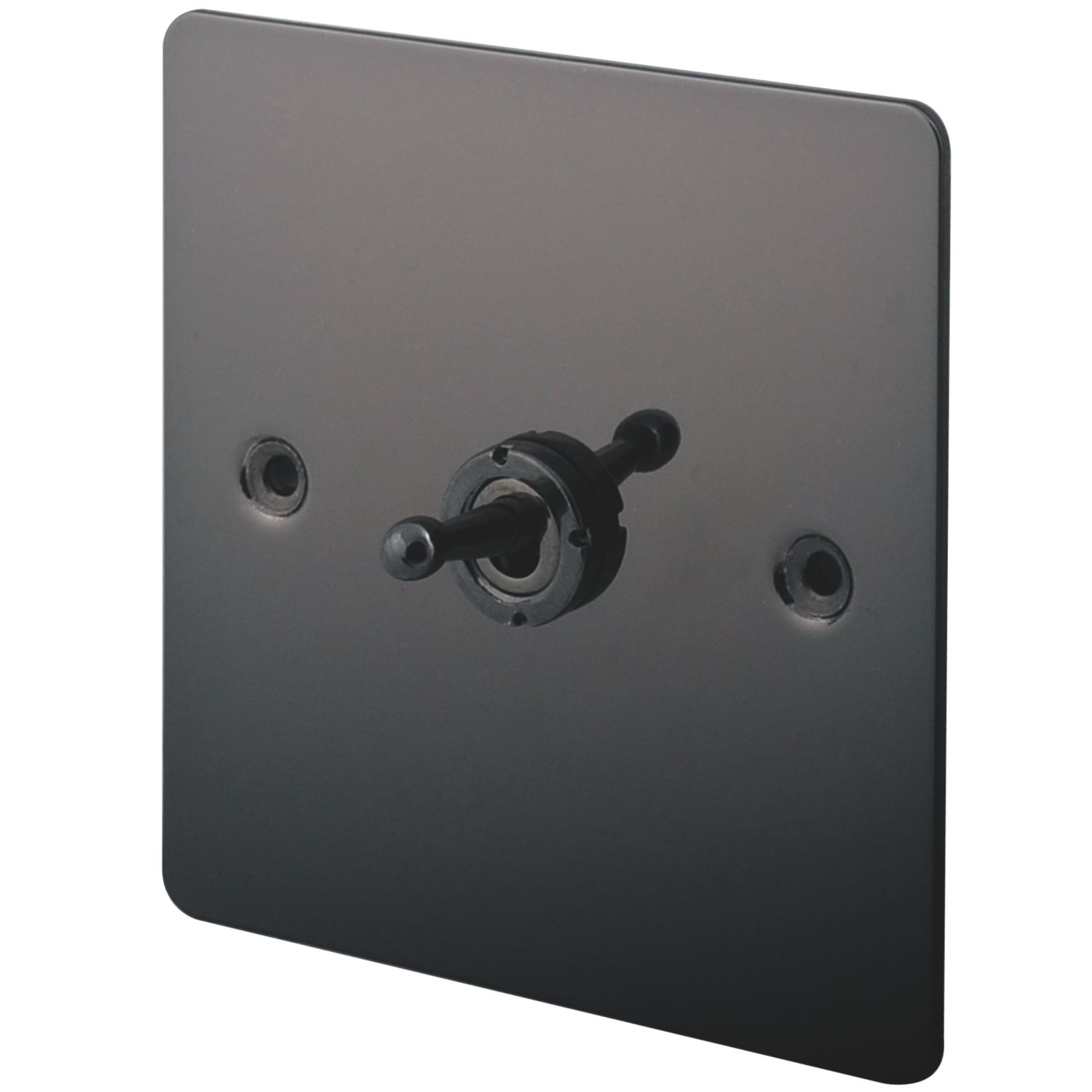 LAP 10AX 1-Gang 2-Way Toggle Switch Black Nickel (74159)