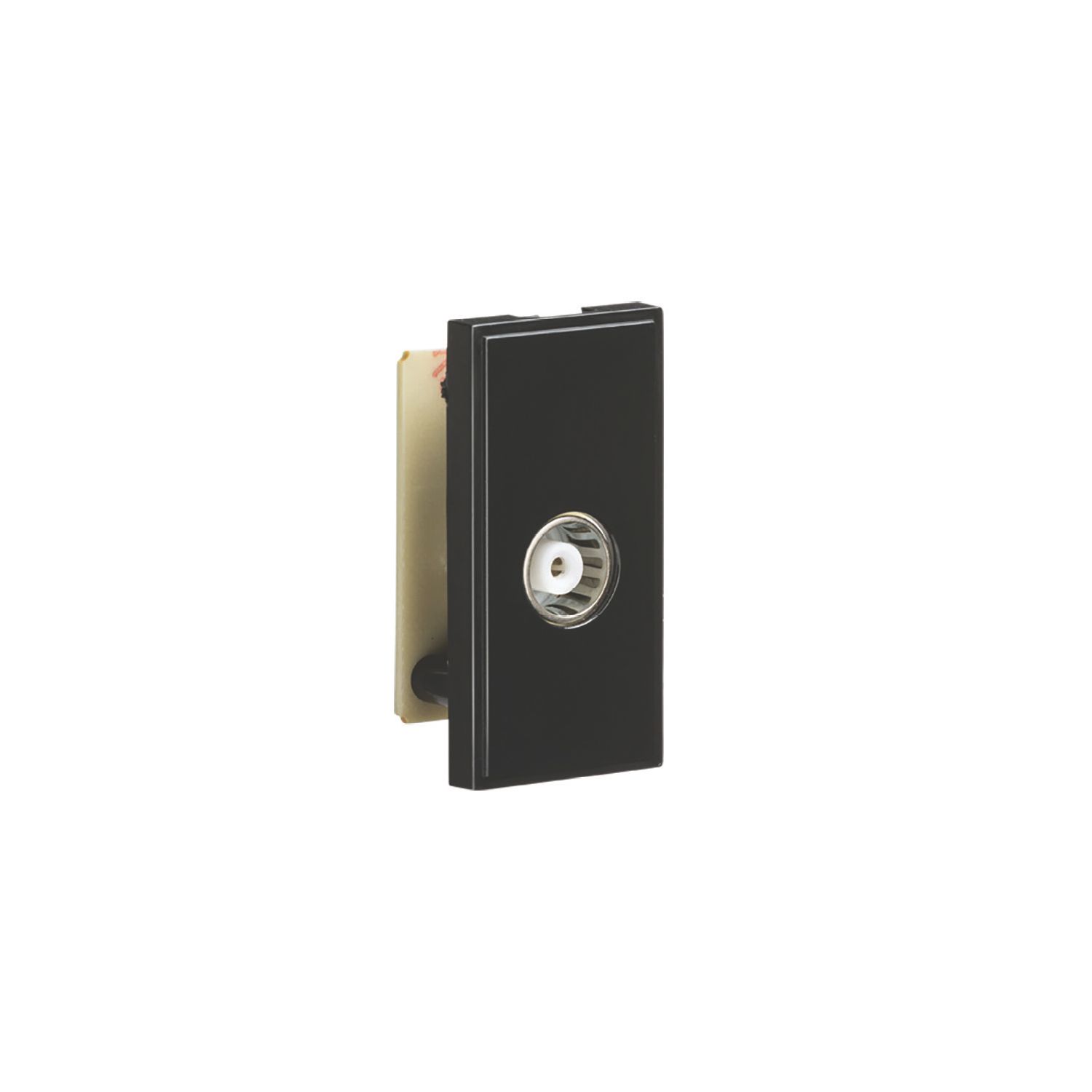 Knightsbridge Modular Coaxial TV Socket Black (741CT)