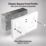British General 900 Series 13A 2-Gang SP Switched Socket + 3.25A 65W 2-Outlet Type C USB Charger White