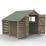 Forest 4Life 6' x 8' (Nominal) Apex Overlap Timber Shed with Lean-To