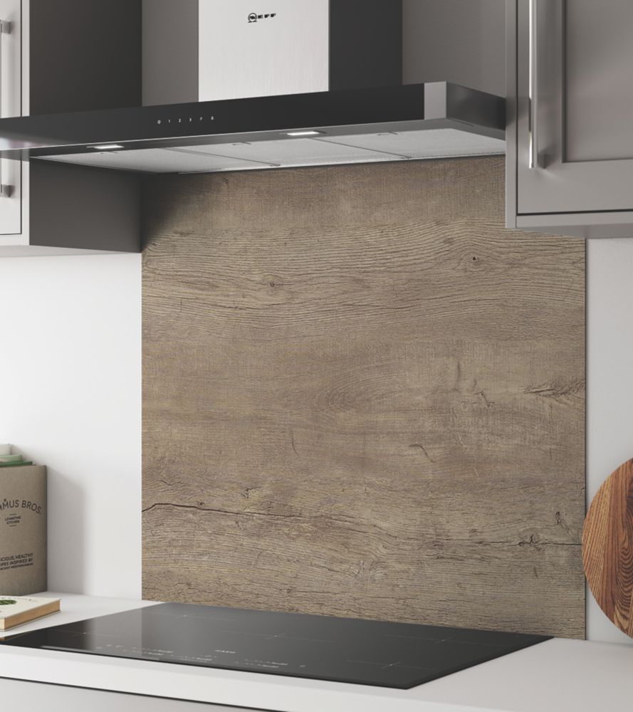 Wilsonart  Nordic Oak Wide Hob Splashback 900mm x 800mm x 4mm