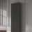 Reina 1800mm x 465mm 8217BTU Black Vertical 2 Column Radiator