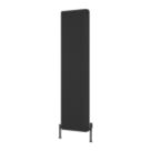 Reina 1800mm x 465mm 8217BTU Black Vertical 2 Column Radiator