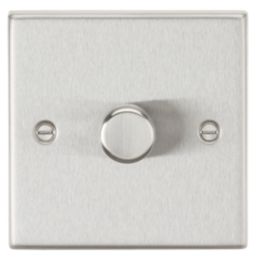 Knightsbridge  1-Gang 2-Way LED Intelligent Dimmer Switch  Brushed Chrome