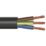 Time 3183Y Black 3-Core 1mm² Flexible Cable 25m Drum