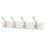 Essentials 4-Hook Rail White 458mm x 105mm