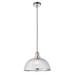 Quay Design Haze Industrial Pendant Bright Nickel