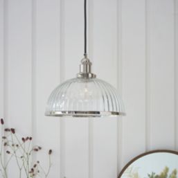 Quay Design Haze Industrial Pendant Bright Nickel