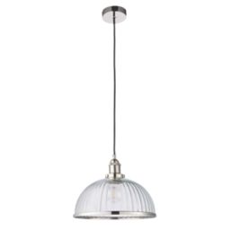 Quay Design Haze Industrial Pendant Bright Nickel