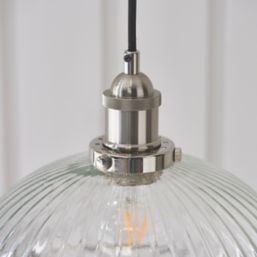 Quay Design Haze Industrial Pendant Bright Nickel