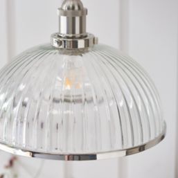 Quay Design Haze Industrial Pendant Bright Nickel