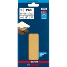 Bosch Expert C470 60 Grit 8-Hole Punched Multi-Material Sanding Sheets 133mm x 80mm 10 Pack