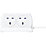 Masterplug 13A 4-Gang Switched Surge-Protected Compact Extension Lead + 3.1A 2-Outlet Type A USB Charger Gloss White 2m