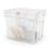 Essentials 24Ltr 283mm x 390mm x 308mm Transparent Storage Box 4 Pack
