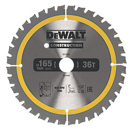 DeWalt  Aluminium Circular Saw Blade 165mm x 20mm 36T